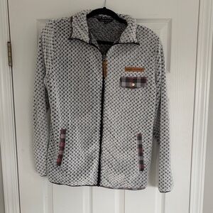 Simply Southern Black and White Zip-Up Jacket